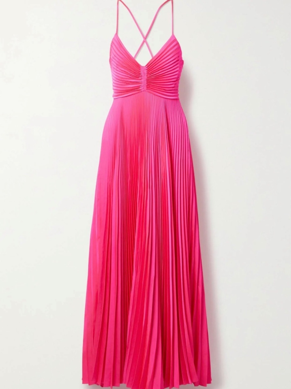 A.L.C Aries Satin Pleated Dress